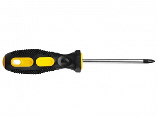 Отвёртка слесарно-монтажная с крестообразным шлицем №1х160 маслобензостойкая